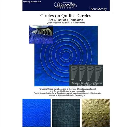 Westalee Circles On Quilts Set 6 - Set/4 Templates Quilt Circles From 12" Carousel 2
