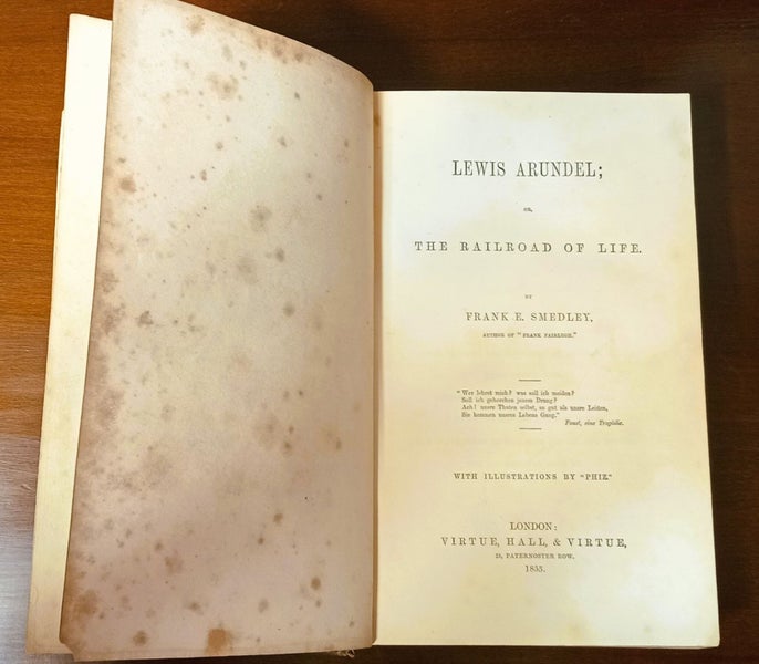 Antique 1853 Lewis Arundel by Frank Smedley - Illustrated by "Phiz" Carousel 6