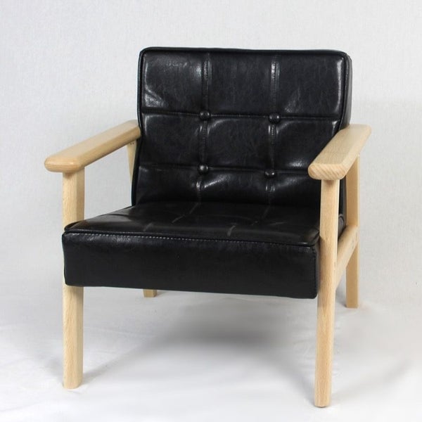 New Toddler Chair Black PU Carousel 1