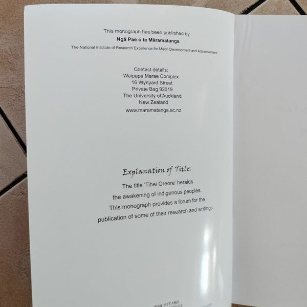 Tihei Oreore monograph Series Intern reports Carousel 5