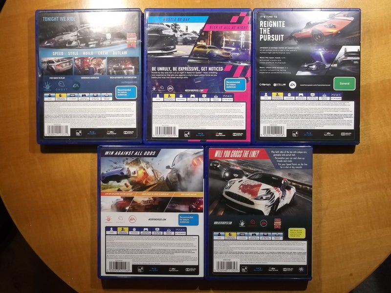 Need for Speed Bulk Buy / Bundle - PS4 x 5 Games - Incl one Brand New game! Carousel 5