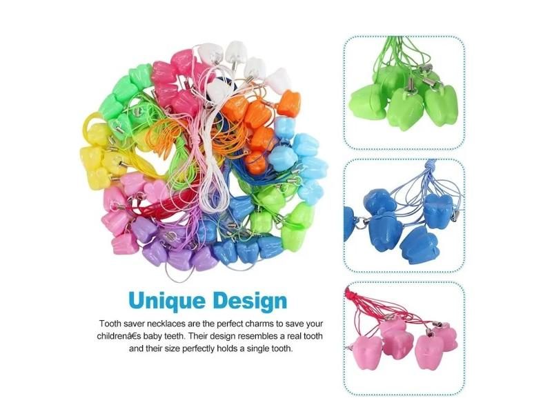 50pcs/Pack Baby Tooth Box Organizer Baby Milk Tooth Fairy Box Tooth Storage Box Carousel 1