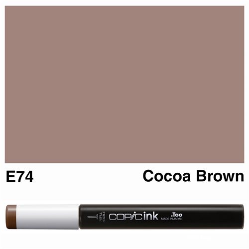 Copic Ink Bottle (New) E74 Cocoa Brown Carousel 1