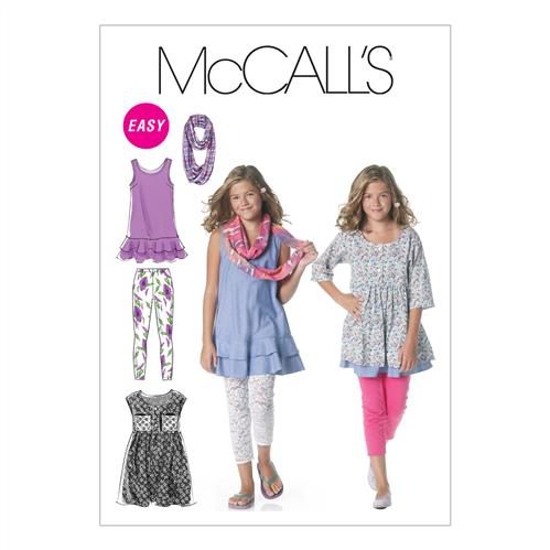 McCalls Pattern 6275 Girls'/Girls' Plus Dresses Carousel 1