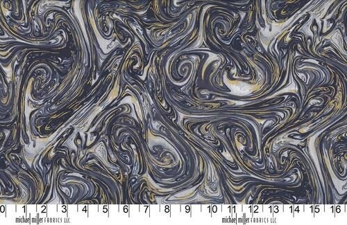 Michael Miller Marble Metallic (Metallic) Marble Metallic Clay Carousel 2