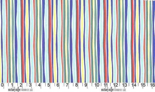 Michael Miller Paper Doll Park Periwinkle Barn Dance Carousel 1