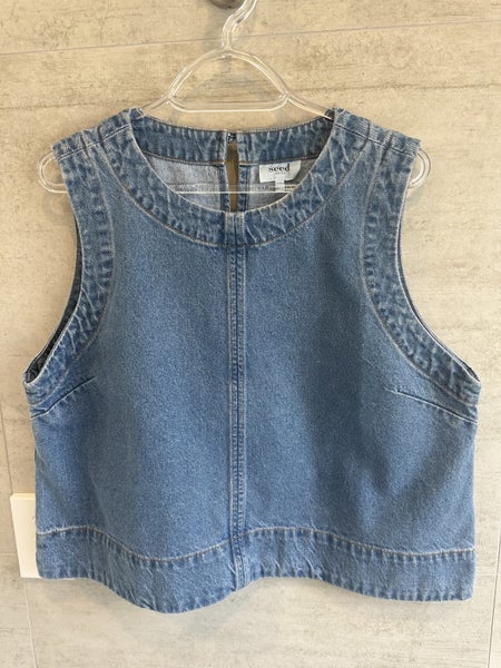 Seed Denim Vest . Brand New. Carousel 1