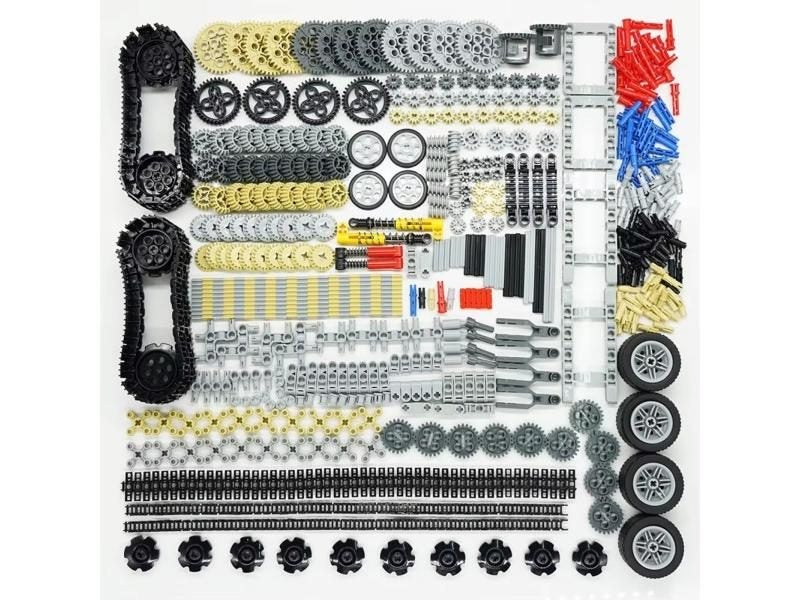 768PCS Technical Parts Building Kit With Gears Axles Wheels For MOC Car Robot Carousel 1