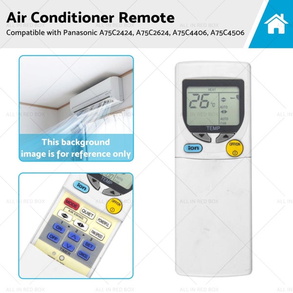 Air Con Remote Suitable for Panasonic A75C2424, A7 Carousel 1
