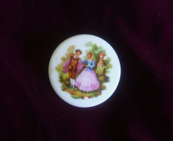 JEWELLERS ESTATE RETRO FRENCH LIMOGES 1950-1960's BROOCH PERFECT CONDITION Carousel 1