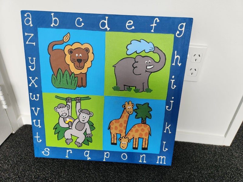 Animal, alphabet and car/ train / tractor paintings Carousel 1