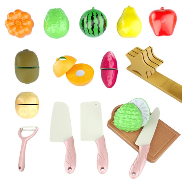 Toys for Kids Ages 4-8 Kitchen Set with Play Food for Toddlers Boys Girls Fru Carousel 2