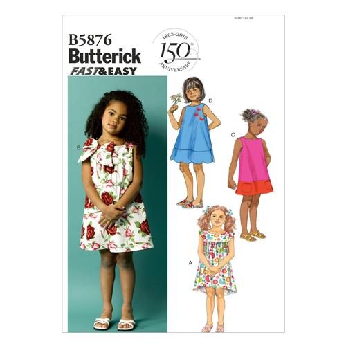Butterick Pattern 5876 Toddlers'/Children's Dress 3-4-5-6 Carousel 1