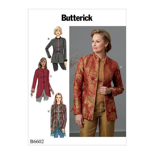 Butterick Pattern 6602 Misses'/Misses' Petite Jacket 6-8-10-12-14 Carousel 1