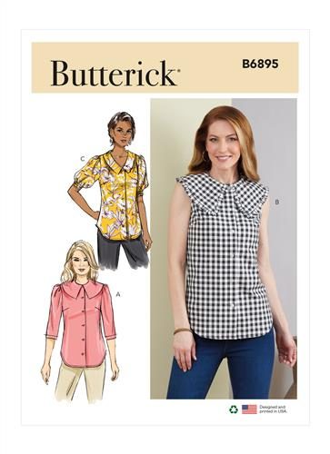 Butterick Pattern 6895 Misses' Top B5(8-10-12-14-16) Carousel 1