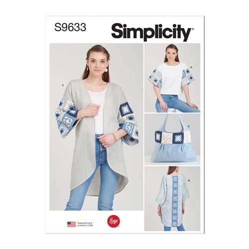 Simplicity Pattern 9633 Misses' Crochet and Sew Top Carousel 1