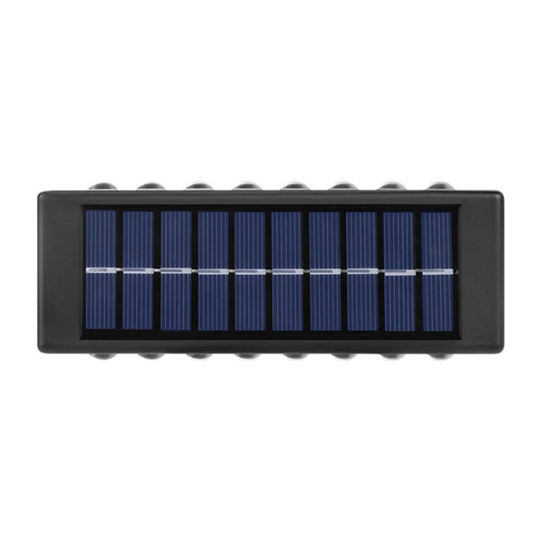 Solar Wall Lights UP Down 2 Pack,Illuminate Outdoor Sunlight Sensor Lamp IP65 Carousel 2