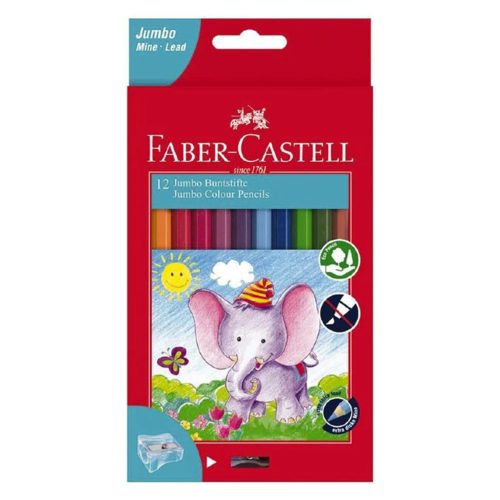 Faber-Castell Jumbo Colour Pencils - Pack of 12 Carousel 1
