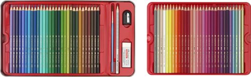 Faber-Castell (FSC) Classic Watercolour Pencils - Tin of 60 + Accessories Carousel 2