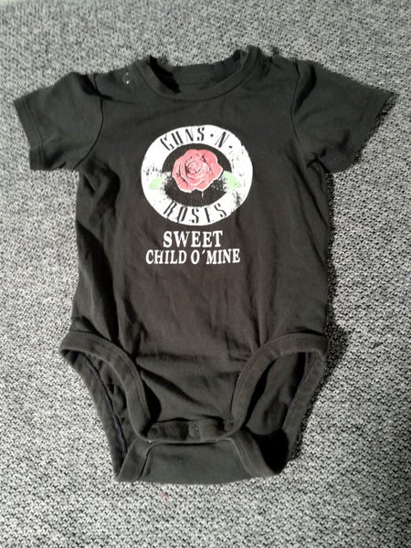 H & M BABY GUNS N ROSES SUMMER ONESIE SIZE 3-6 MONTHS ORGANIC COTTON Carousel 1