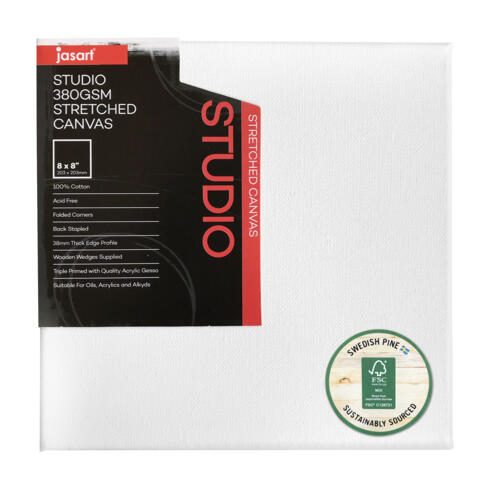 Jasart Studio Canvas 380gsm - Thick Edge 1.5" 8X8INCH Carousel 1