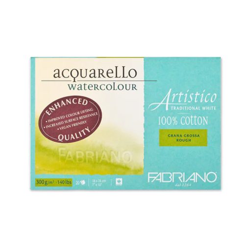 Fabriano Artistico Watercolour Block 300gsm 20pk 26x36cm ROUGH Carousel 1