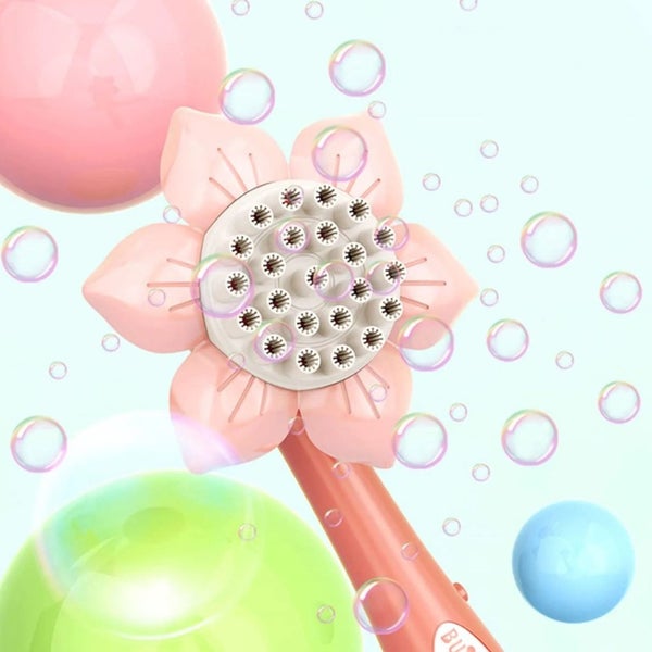 Automatic Sunflower Bubble Machine for Toddlers 1-3 3-5 4-8, Handheld Bath To Carousel 2