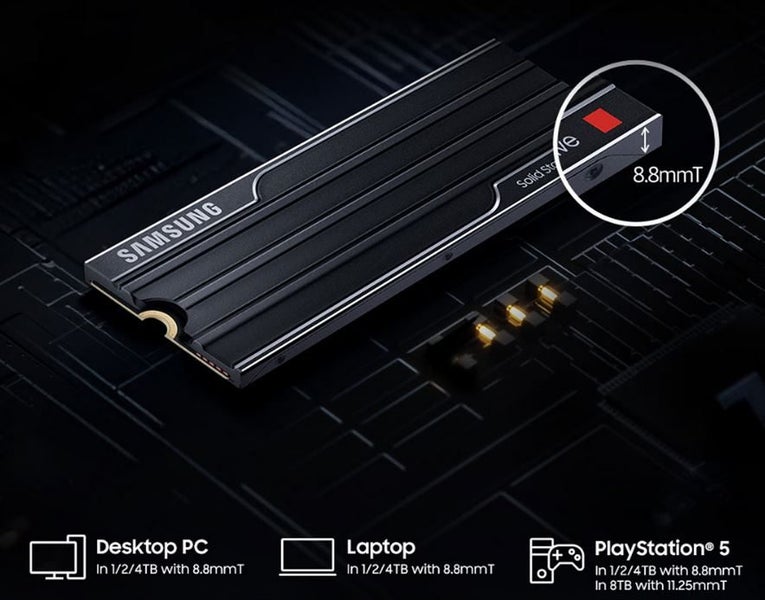 Samsung 9100 PRO With Heatsink 1TB M.2-2280 Gen5 SSD MZ-VAP1T0CW Carousel 2