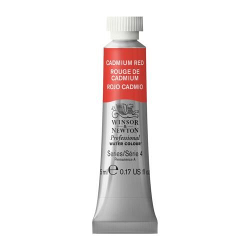 Winsor & Newton Professional Watercolours 5ml CADMIUM RED S4 Carousel 1