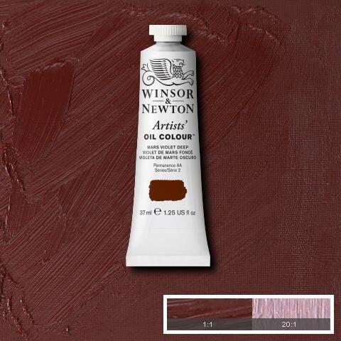 Winsor & Newton Artists' Oil Colour Paint 37ml MARS VIOLET DEEP S2 Carousel 3