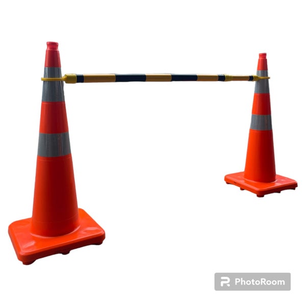 Traffic Control Bundle: 12 x 900mm Orange Traffic Cones + 12 Barrier Arms Carousel 1