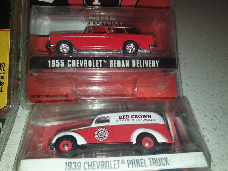 Greenlights x 4 Cameno,Chevx3 Ute Panel van &Delivery Carousel 3