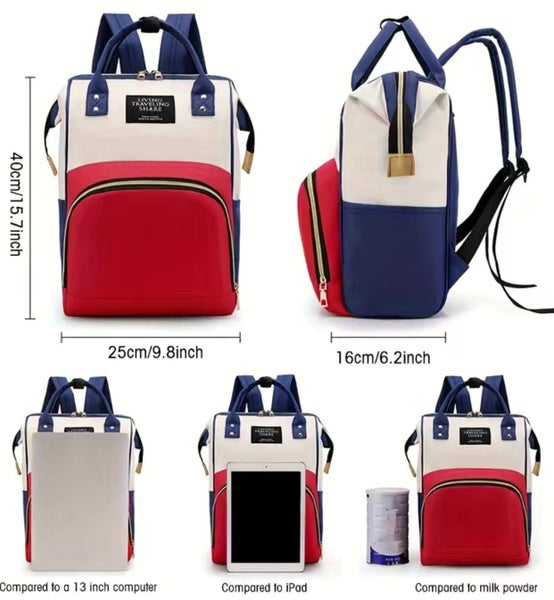 Mummy Nappy Diaper Bag Baby Travel Nursing Backpack Waterproof Carousel 2