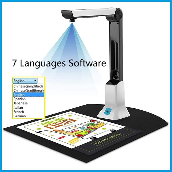 Portable Scanner Documents A4 8 Mega Pixel Book Scanner Document Camera A4 Carousel 1