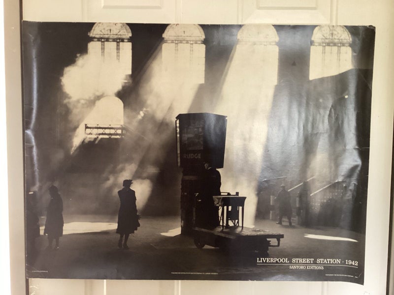 Liverpool station poster black and white 1942 Carousel 1