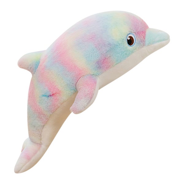 Cute and Colorful Plush Dolphin Doll - Perfect Gift, Toy, and Bedroom Decorat Carousel 2