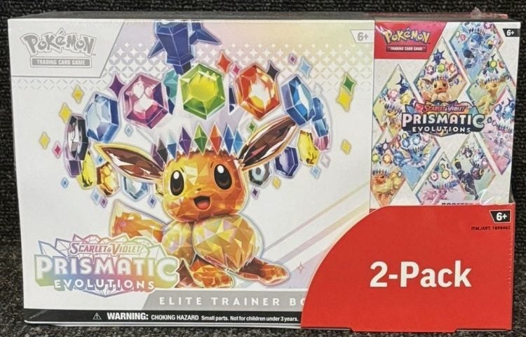 The Pokemon TCG Prismatic Evolutions ETB (Elite Trainer Box) with Booster Bundle Carousel 1