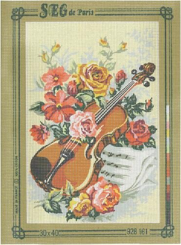 SEG De Paris Tapestry Canvas 30X40 Violin Carousel 1