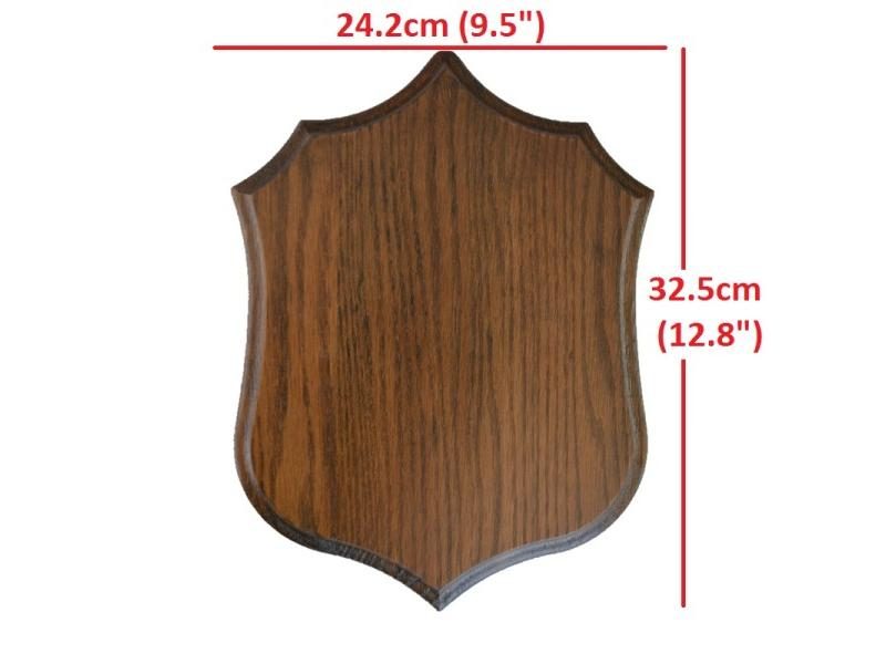 Deer Trophy Shield Roe Solid Oak Trophy Plate Buck Wooden Shields For Deer Carousel 1