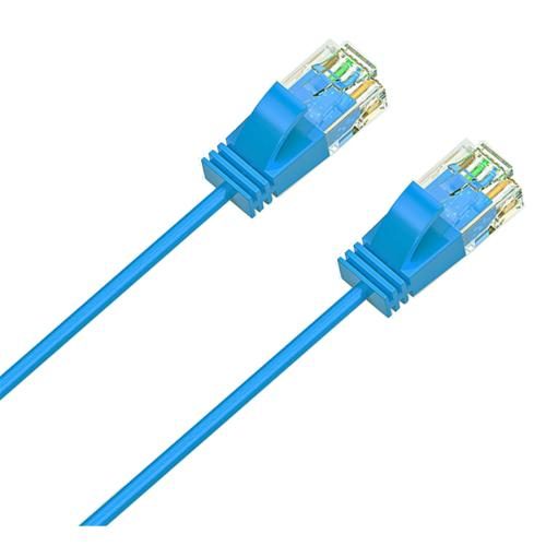 Cruxtec Cat6A Ultra Slim Ethernet Cable - 1m - Blue [RF6A-010-BL] Carousel 1