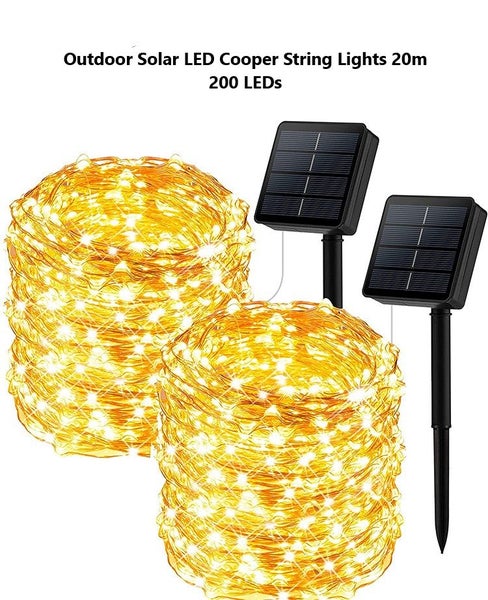 Solar Decoration LED String Light 20m 200LEDs - Cold White** FREE SHIPPING FOR 2 Carousel 2