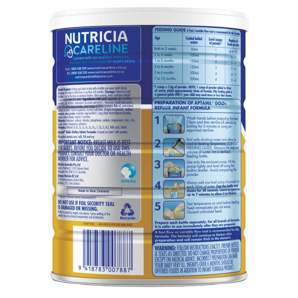 Aptamil Reflux Gold + 900g Carousel 2