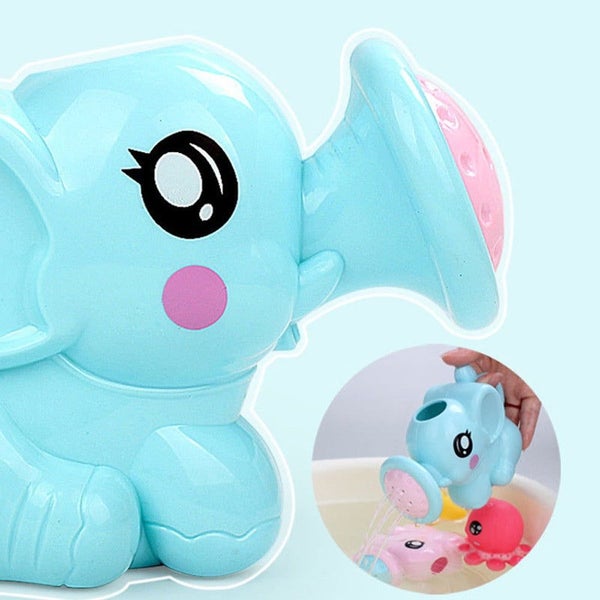Baby Fun Shower Toys for Ages 2-4, Elephant Sprinkler Pretend Bathroom Play W Carousel 2