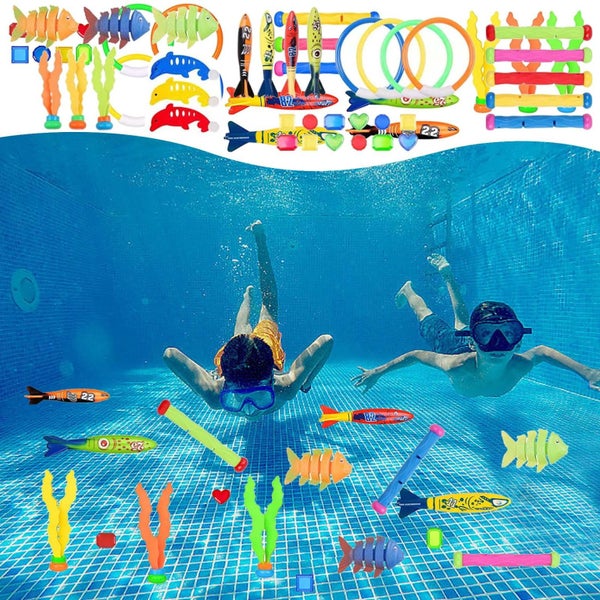 22 Pcs Pool Toys for Kids Ages 3-5, 4-8, 8-12, Pool Games Divi Carousel 2