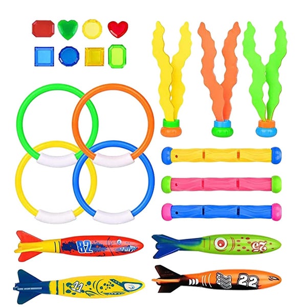 22 Pcs Pool Toys for Kids Ages 3-5, 4-8, 8-12, Pool Games Divi Carousel 1