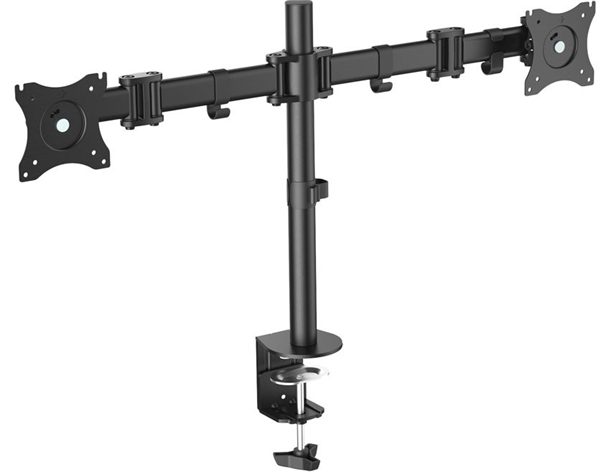 Digitus 15-27" Dual Monitor Stand with Clamp Base Carousel 1