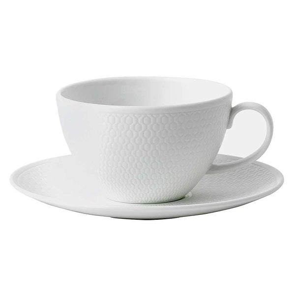 Wedgwood GIO White Teacup & Saucer 260ml Carousel 1