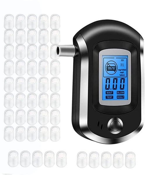 Breathalyzer, Portable Breath Alcohol Tester with Audio Warning and LCD Scree Carousel 1