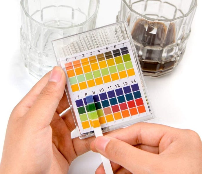 100 Strips Wide Range pH Test Paper for Water Acid Alkaline Testing 0–14 Carousel 4