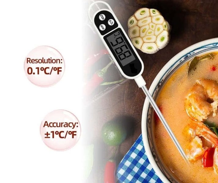 Digital Kitchen Probe Thermometer Cooking Temperature Meter Carousel 2